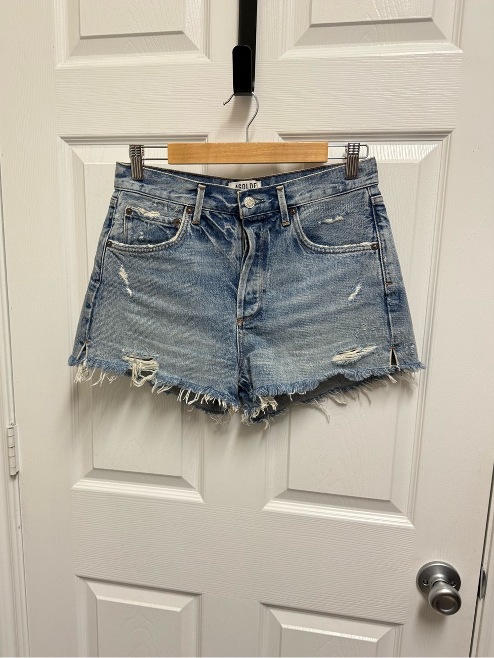Agolde Denim Cut Off Shorts